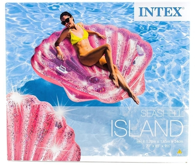 Матрас для плавания "Ракушка" 178*165*27см, (Intex)