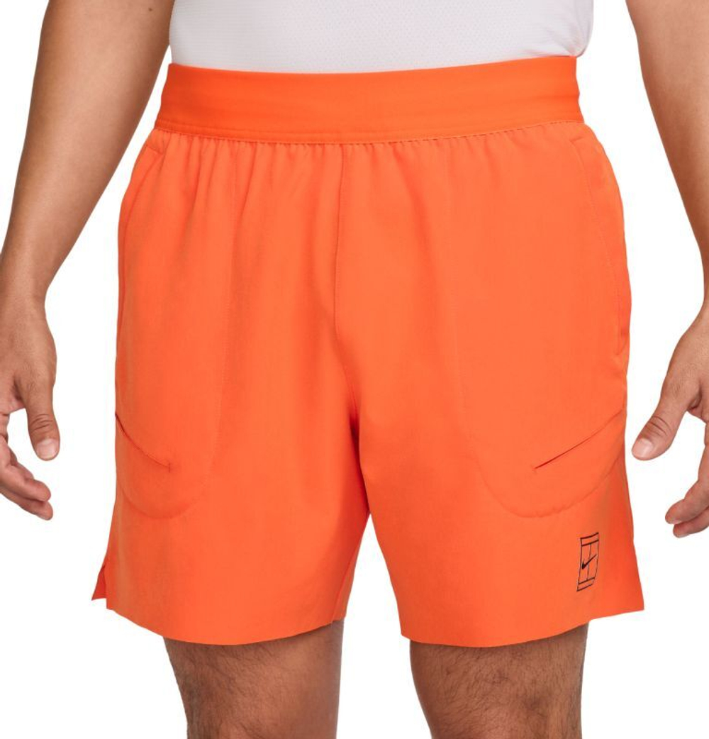 Мужские теннисные шорты Nike Court Advantage Dri-Fit 6in Tennis - Оранжевый
