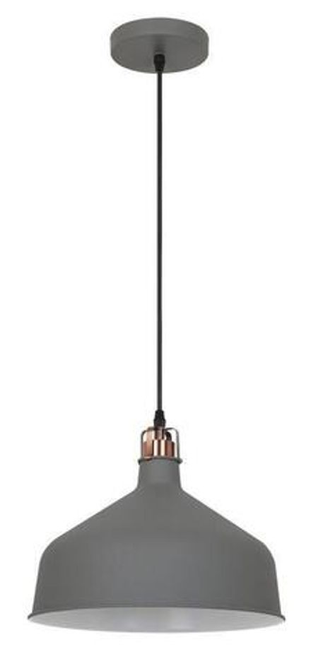 Светильник PL-425L С73 подвес. Amsterdam 1хE27 60Вт 230В сер.+медь Camelion 13030