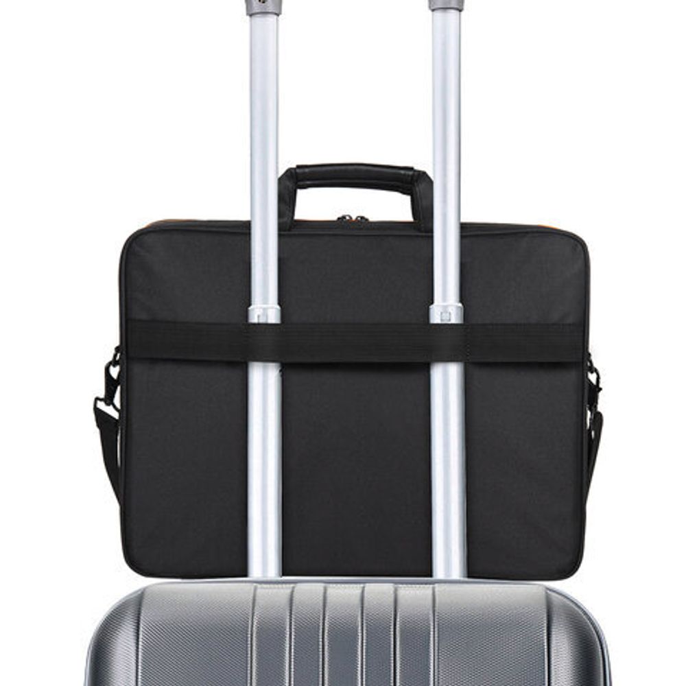 Сумка-портфель BRAUBERG "Office" с отделением для ноутбука 17,3", черная, 44х34х6 см, 270826