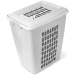 Корзина для белья Молетта 45л прямоугольная с крышкой светло-серая С701СЕР