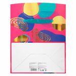 Пакет-коробка подарочный (1 штука) "Яркий", 22,5х13,5х20 см, тиснение фольгой, ламинация, 90079