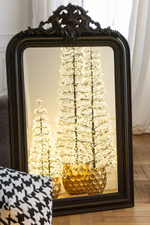 Зеркало напольное "Эми" черное 87x144x11,3см Дерево,зеркало