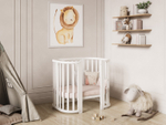 Кроватка детская Incanto Nova Lux c наклоном дна цвет белый