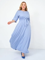 Платье на резинке с поясом