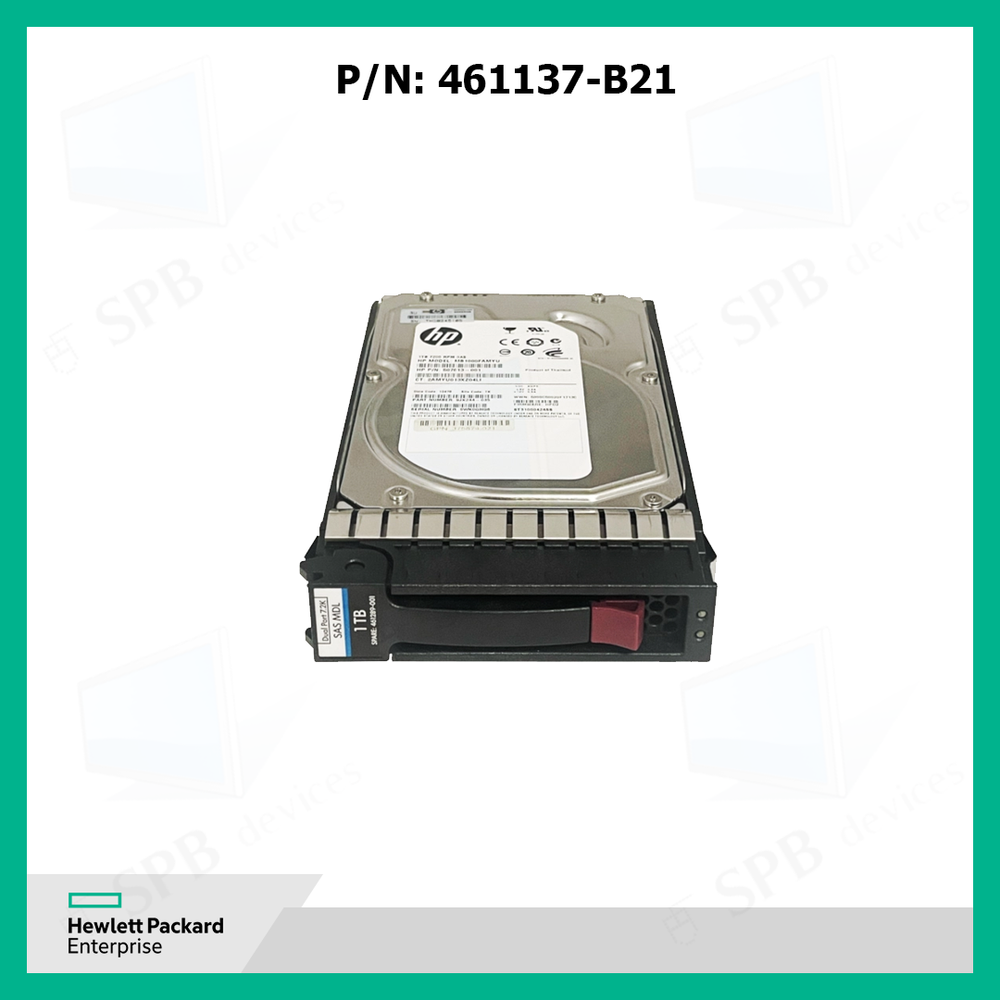 Жесткий диск HP 1TB 3.5" LFF 461137-B21  3G Dual Port SAS 7.2K RPM HDD 461289-001 461134-003