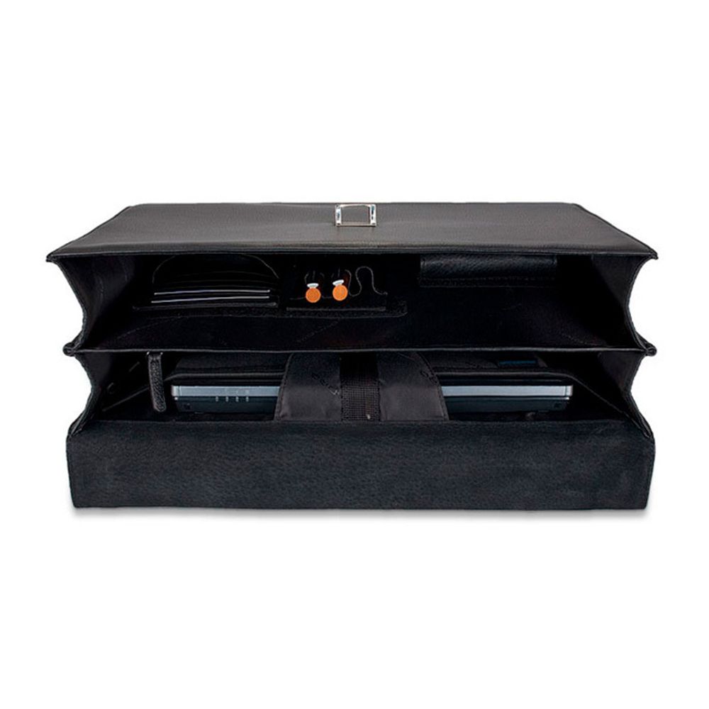 Портфель Piquadro Modus черный кожа и нейлон (CA1152MO/N) 3