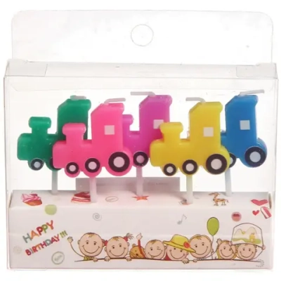 Свечи в торт «Машинки» (набор 5 шт)