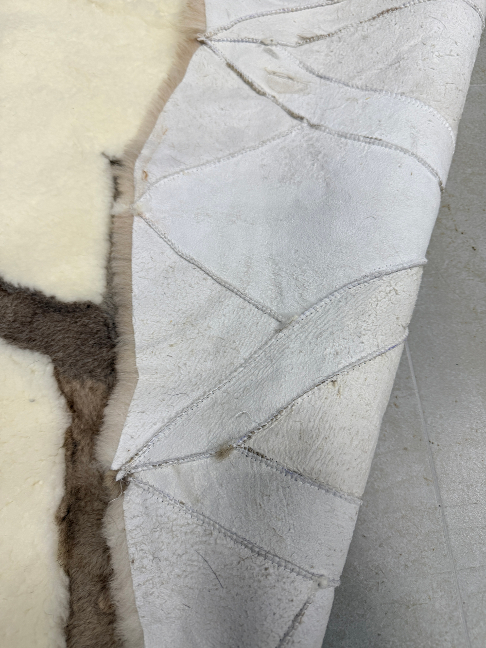 Ковер шкура натуральная овчина меховой