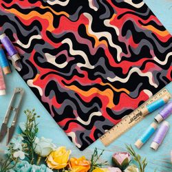 Ткань премиум таффета колоритные сны