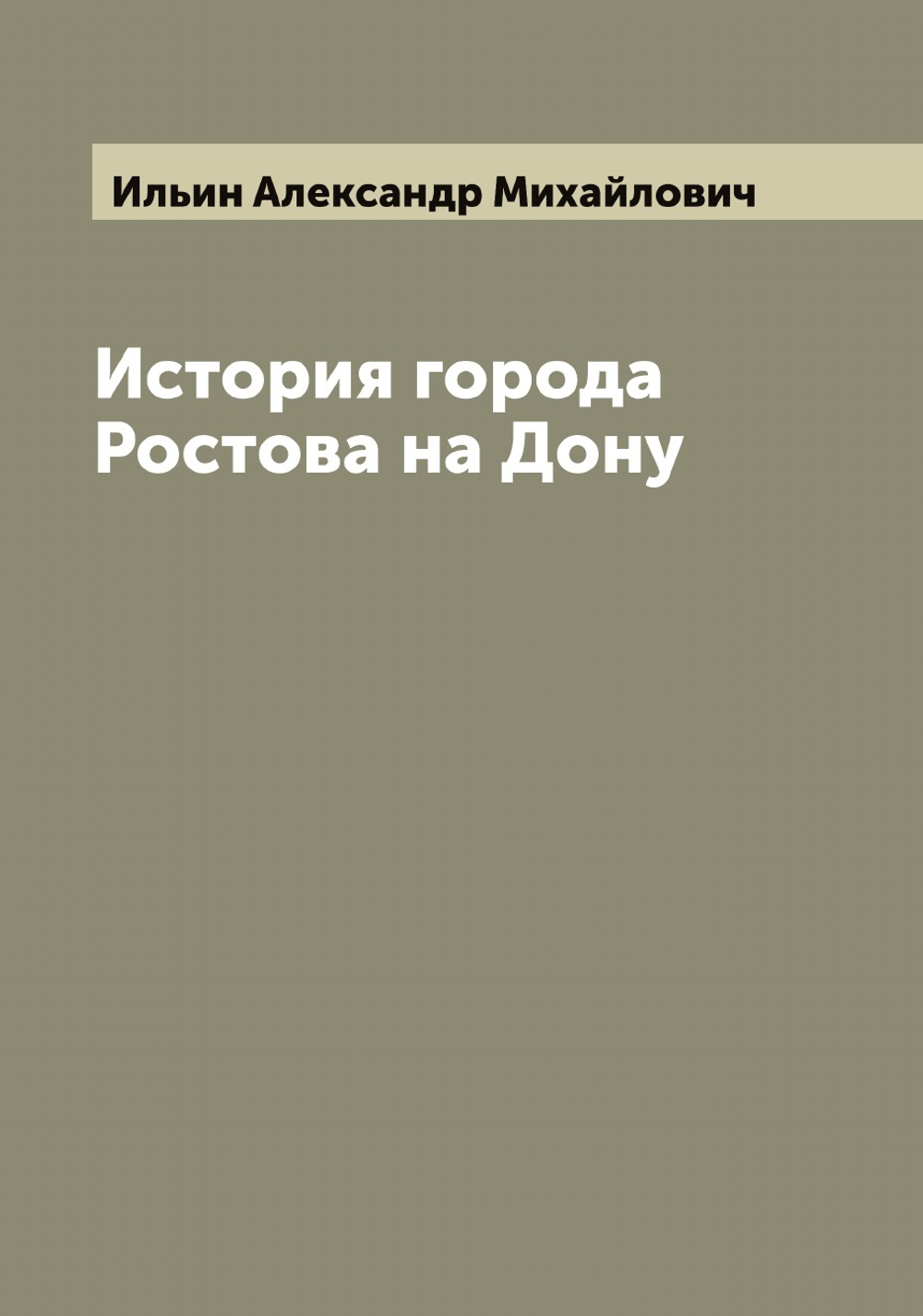 История города Ростова на Дону | Ильин Александр Михайлович