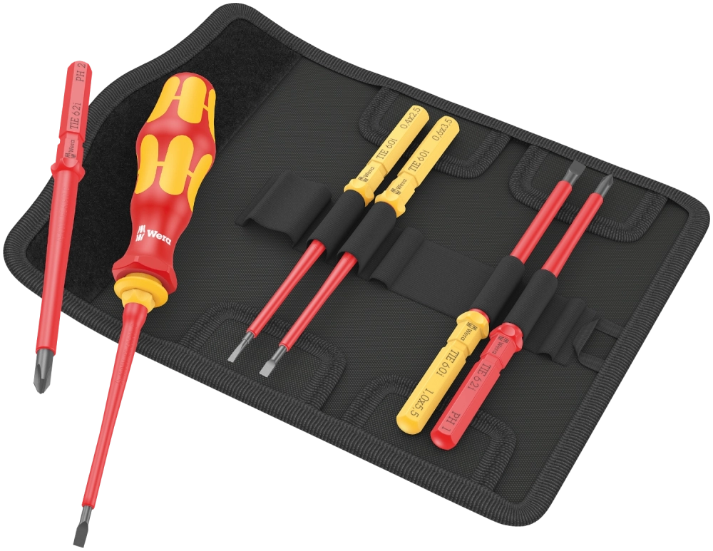 Набор отвёрток Kraftform Kompakt VDE 7 Universal 1 Tool Finder Wera 05006600001