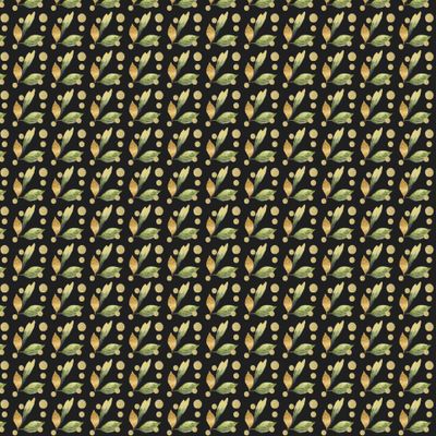 Розы and gold on black