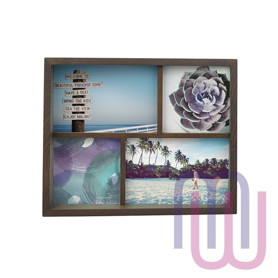 Мультирамка EDGE состаренный орех