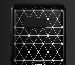 Чехол для LG V50S (G8X) цвет Black (черный), серия Carbon от Caseport