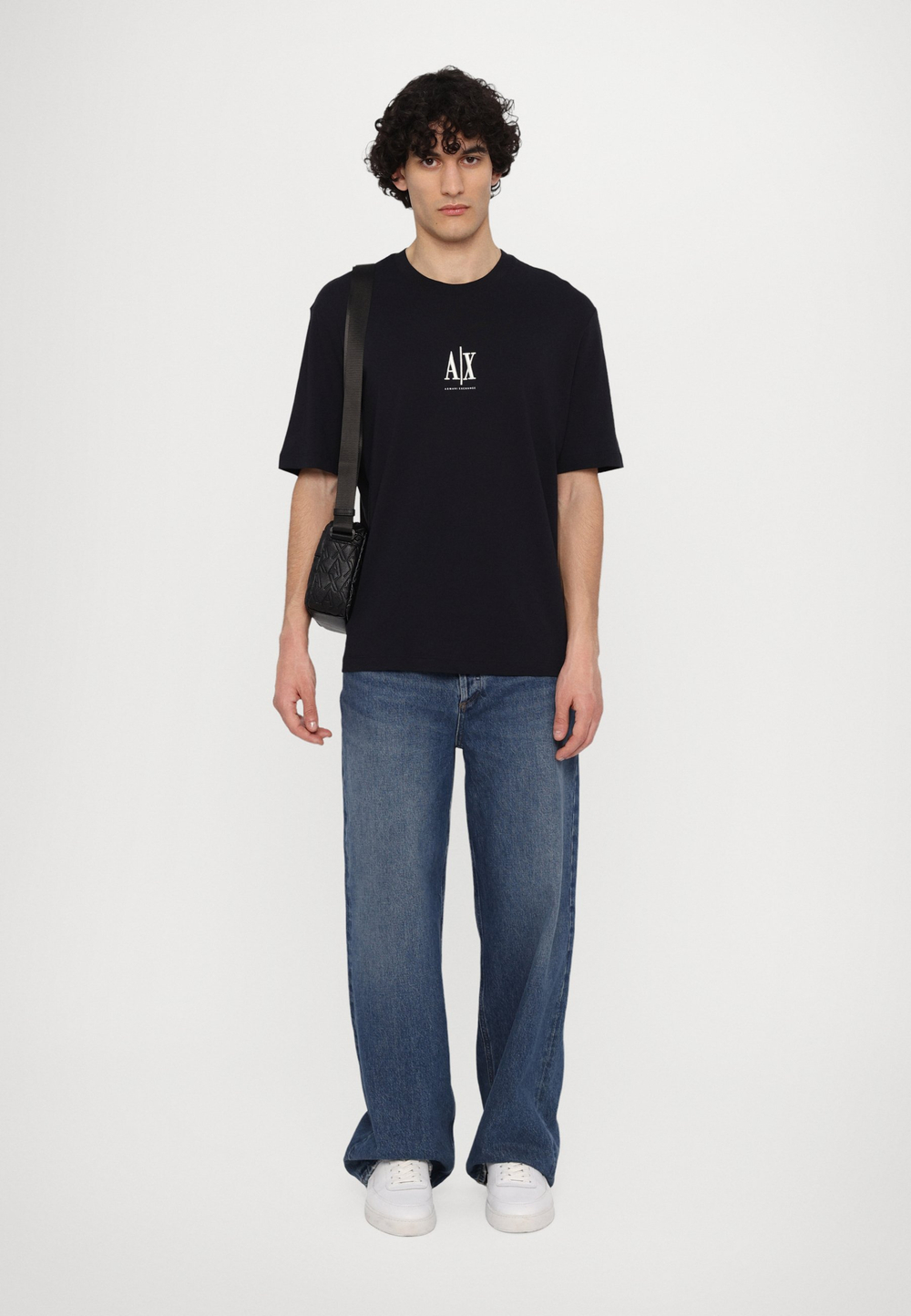 Armani Exchange Базовая футболка - Синий