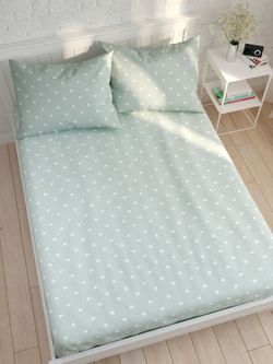 Постельное белье перкаль Сказка "Николь" 1,5-сп Наволочка 50х70 см 1 шт Простынь на резинке 90x200 см Пододеяльник 145x215 см