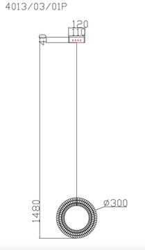 Светильник подвесной LED 27W 2800К-6500К 4013/03/01P золото Felloria Stilfort