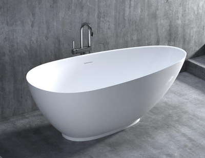 Ванна каменная отдельностоящая матовая 172х82 Salini PAOLA 172 101512SMRH окрашена по RAL снаружи