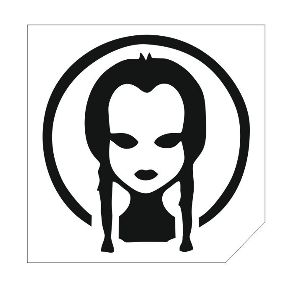 Трафарет для блеск-тату 6*6 уэнсдэй 776Р