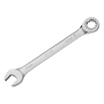 Набор ключей комбинированных трещоточных 6-17 мм, 6 шт., CrV, матовый хром Denzel