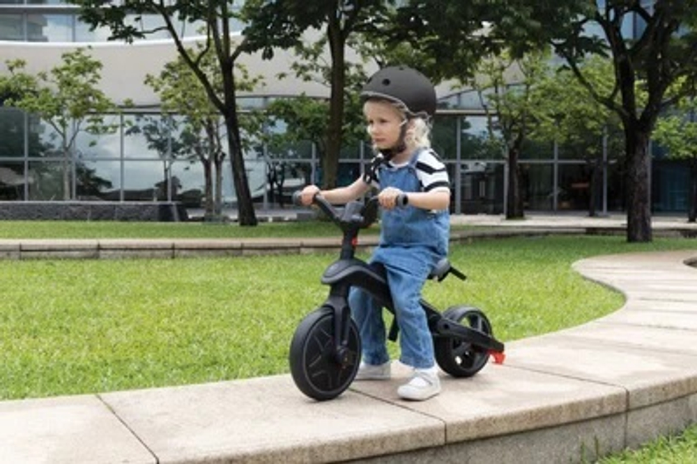 Велосипед-беговел Globber Trike Explorer Foldable 4 в 1 Black-Grey