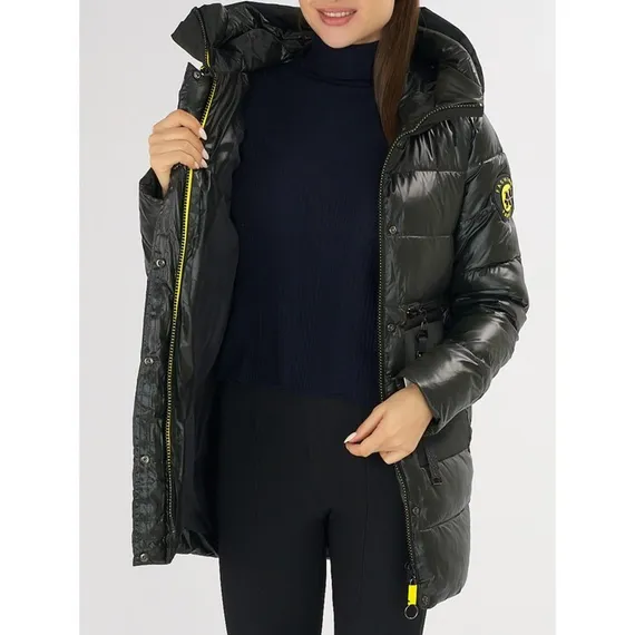 Куртка зимняя болотного цвета, размер 42