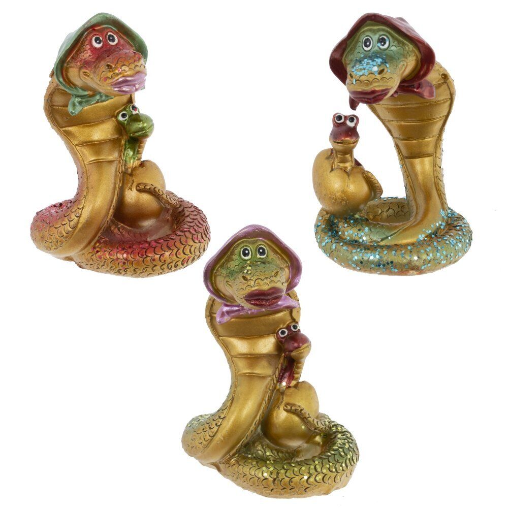 GAEM Фигурка декоративная "Змейка", L6,5 W7 H9,5 см, 3в.