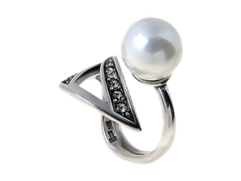 "Болеро" кольцо в серебряном покрытии из коллекции "Фаворитка" от Jenavi