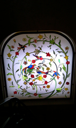 Витражи , UV фотопечать , объёмная UV фотопечать , ультратонкие ( 7 мм ) световые панели.