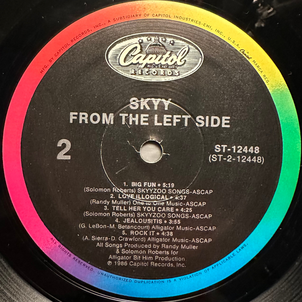 Skyy - From The Left Side (США 1986г.)
