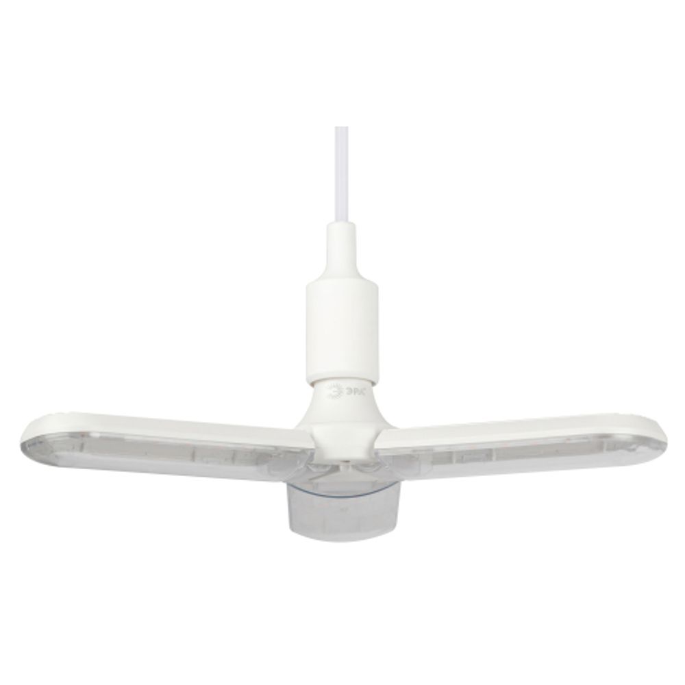 Фитолампа для растений светодиодная ЭРА FITO-24W-RB-E27-FOLD 3-х лепестковая красно-синего спектра 24 Вт Е27