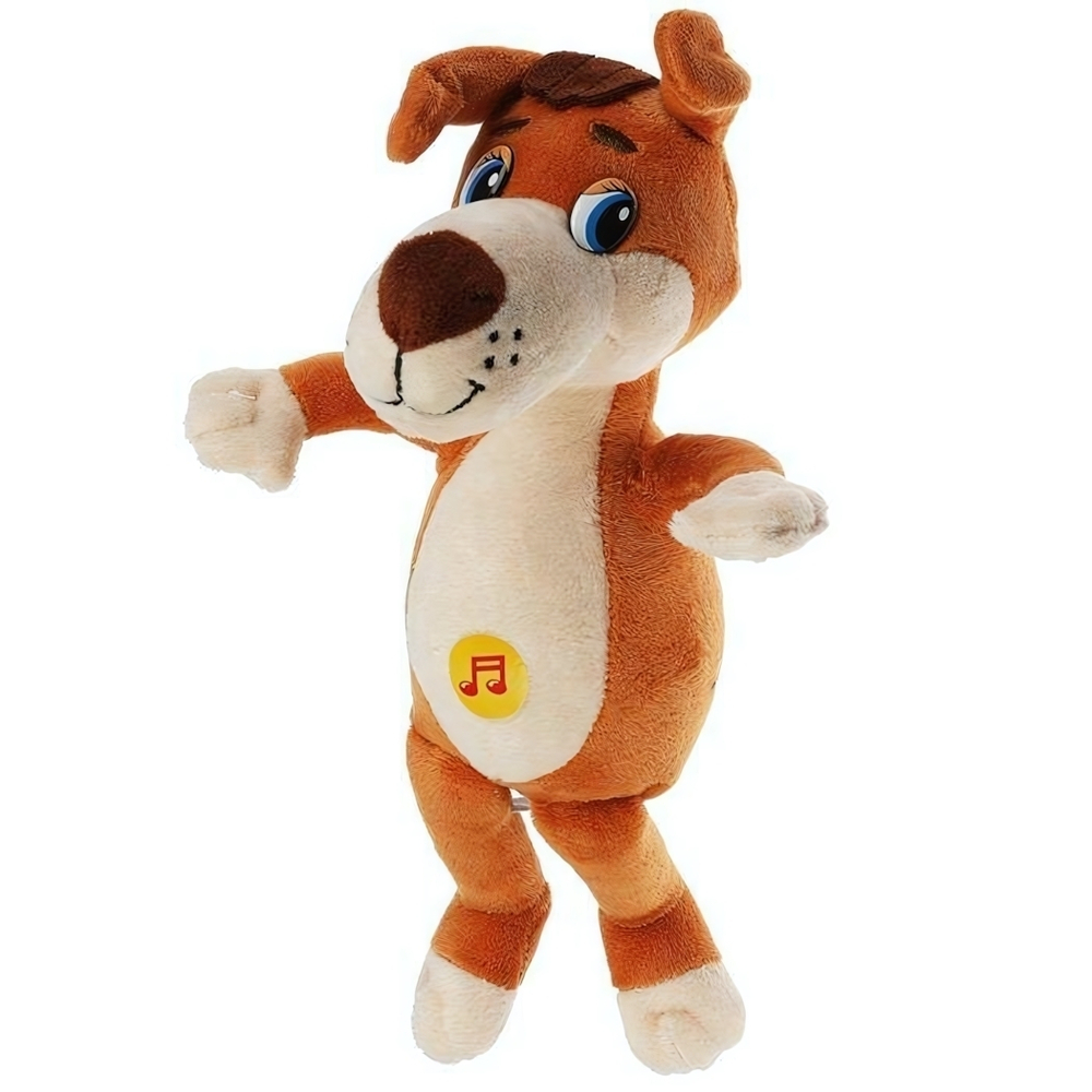 Пес Шарик 19см. Успенский Э.Н. озвуч, в пакет M80267-19 (Мульти-Пульти)