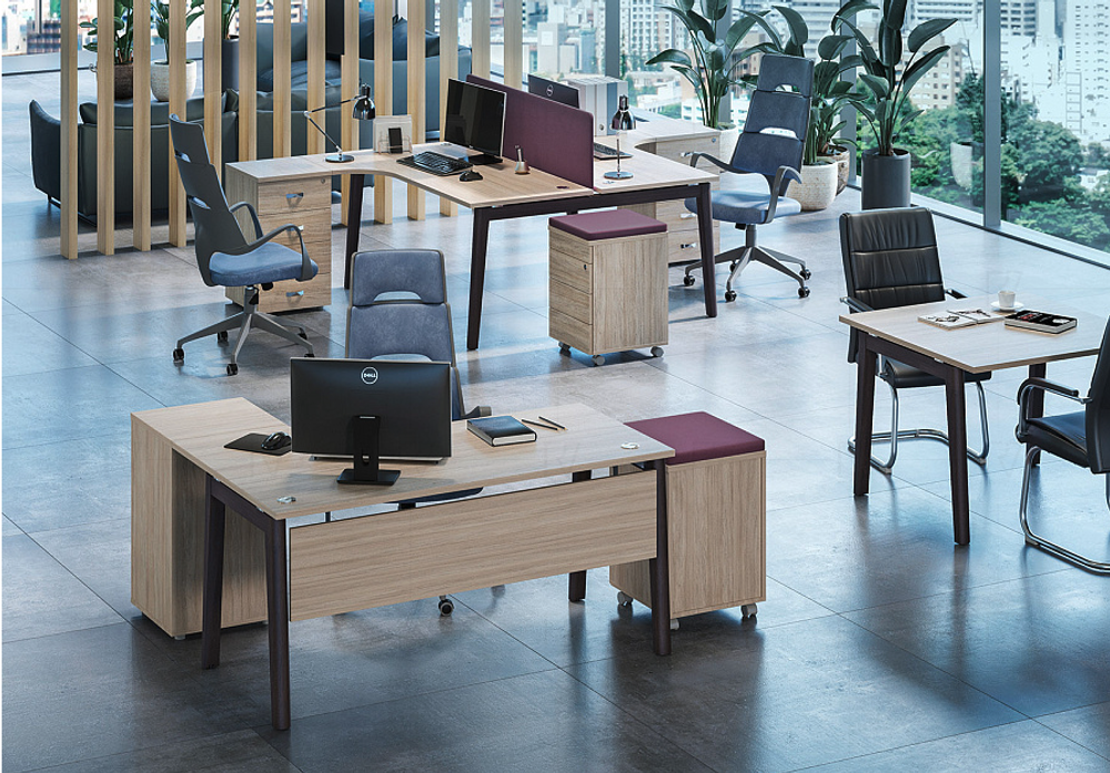 Стол для переговоров 2 столешницы ONIX WOOD