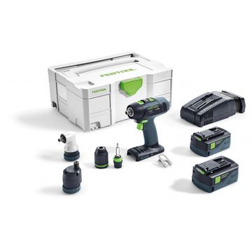 Дрель-шуруповерт аккумуляторная FESTOOL T 18+3 Li 5,2-Set