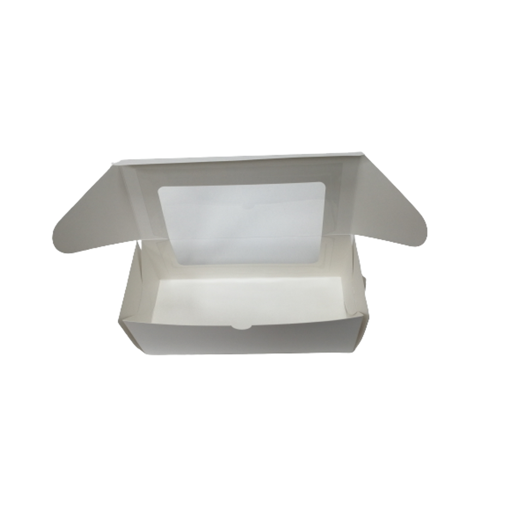 Упаковка под рулет с окном БЕЛАЯ 300*130*110 мм