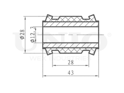 Сайлентблок внутренний заднего нижнего рычага UNIO RMP-20245