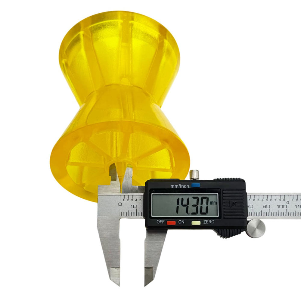 Ролик носовой L=95 мм D=87/54/14.5 мм PVC желтый KNOTT