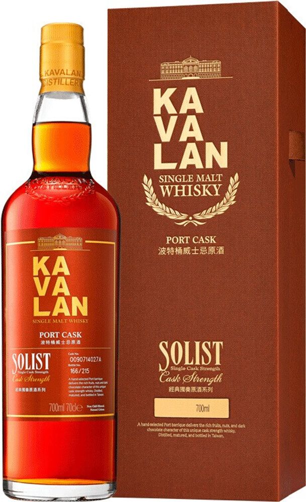 Виски Kavalan Solist Port Cask gift box, 0.7 л