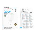 Зарядное устройство PD20W+QC3.0 Borofone BA104A (white)