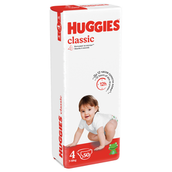 Подгузники Huggies Classic 7-18кг, 4 размер, 50 шт