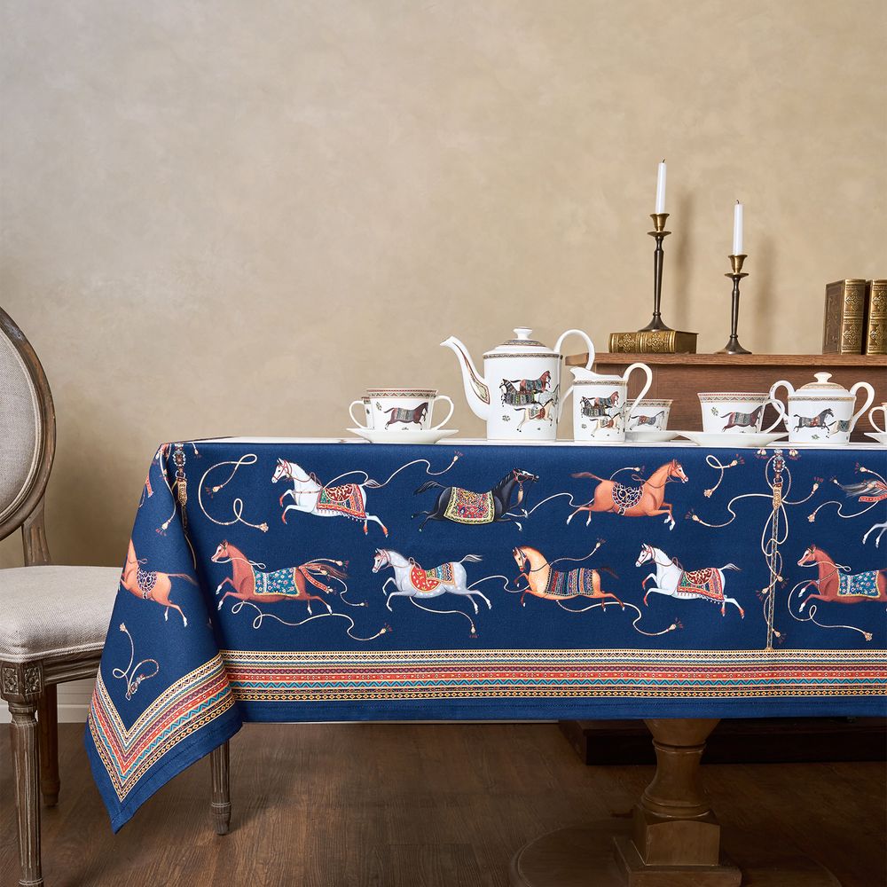 СКАТЕРТЬ "PASSAGE" 140Х180СМ ,БЕЛЫЙ, 100% ХЛОПОК С ПРОПИТКОЙ,ТВИЛ