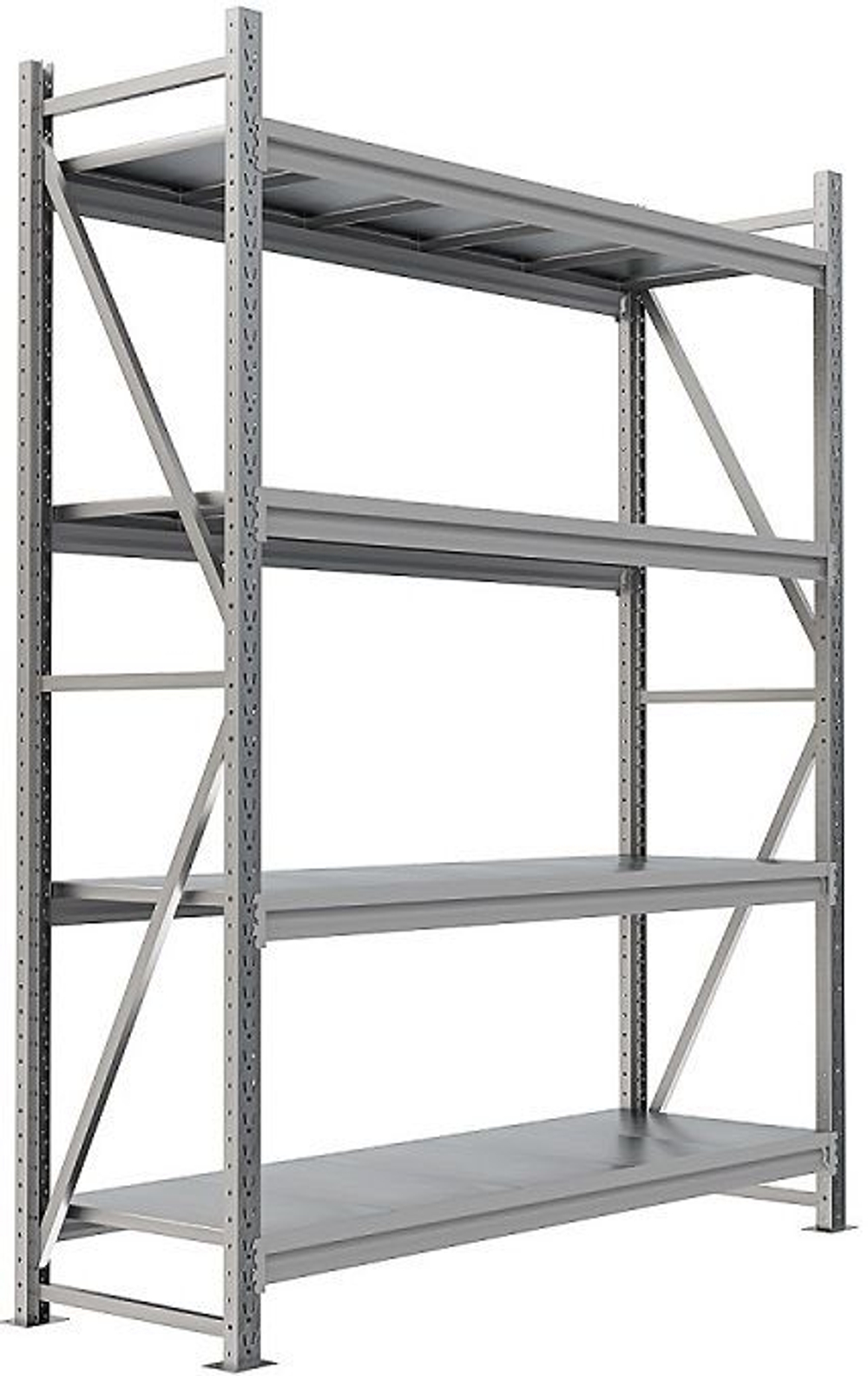 Напольный усиленный металлический стеллаж