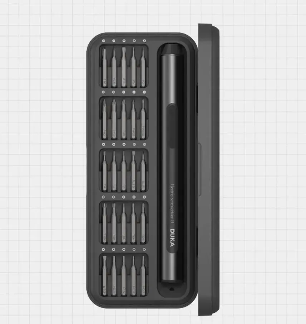 Аккумуляторная отвертка Xiaomi DUKA Atuman E1 25 in 1,темно-серый