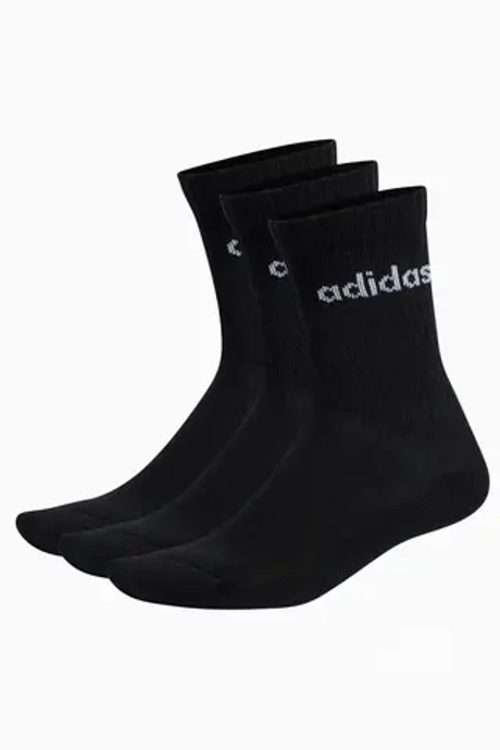 Носки adidas Linear Crew Cushioned 3 Pairs - черный