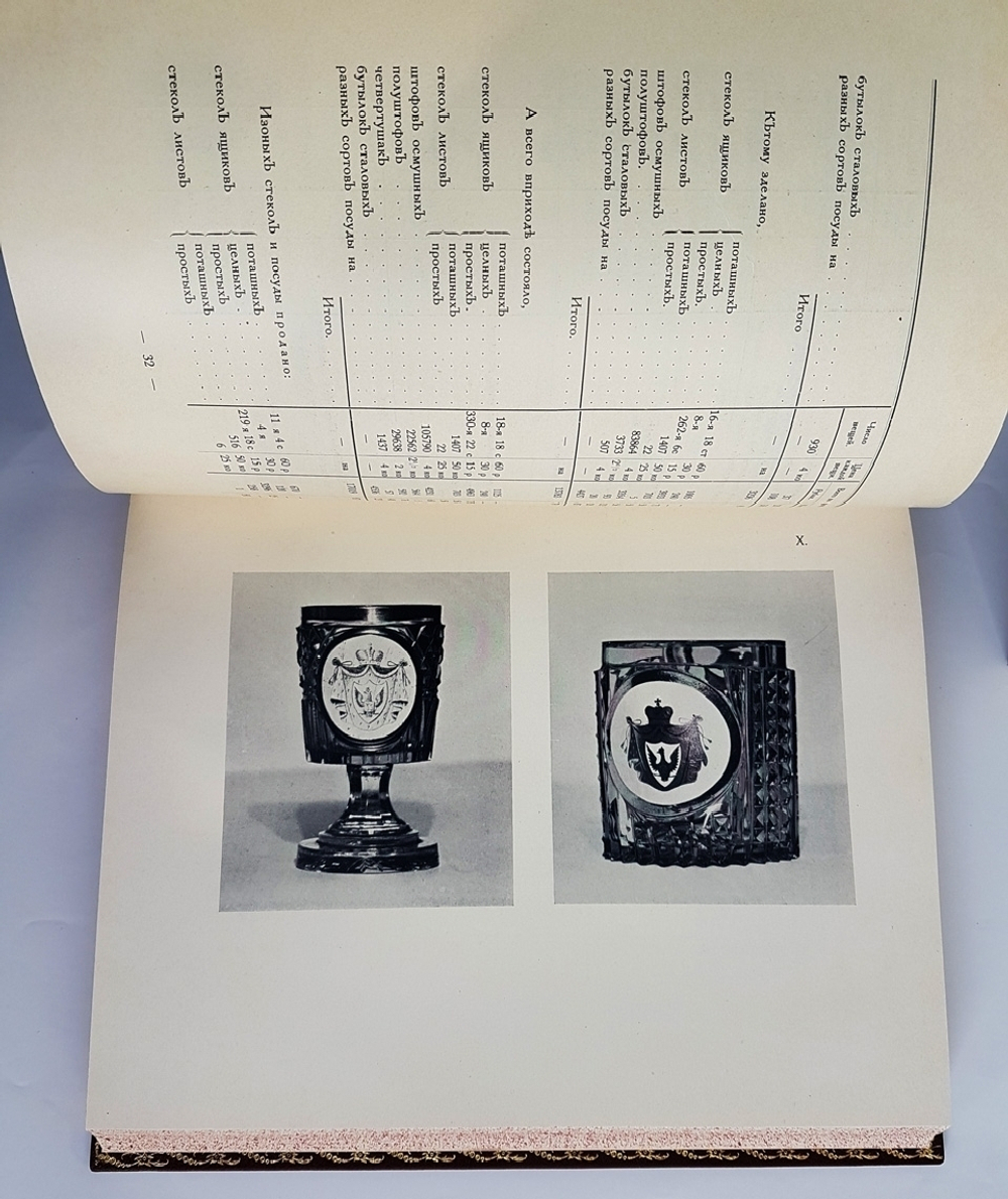 "150 лет Никольско-Бахметевского хрустального завода князя А. Д. Оболенского. Описание истории завода и краткий очерк о развитии стекольного дела в России" 1914 год - книга в подарок