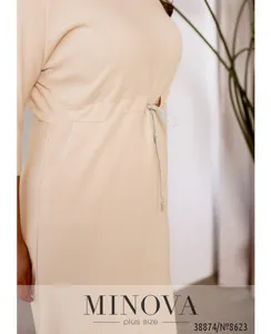 Платье 8623-светло-бежевый Minova