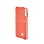 Силиконовый чехол с отделением для карт для Samsung Galaxy A04s/A13 coral DF
