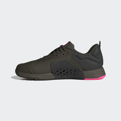 Кроссовки Adidas Dropset 3 (Темно-Зеленые с Розовым)