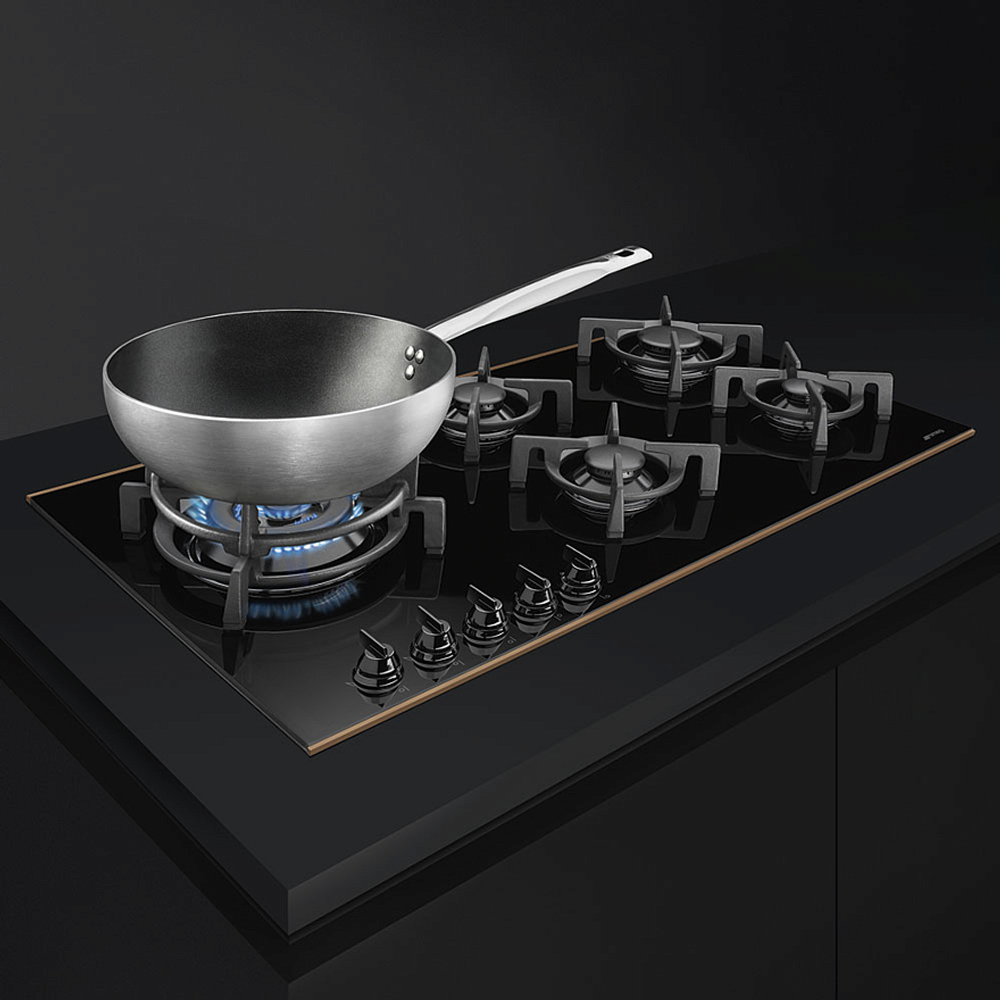 Газовая варочная панель Smeg PV695LCNR